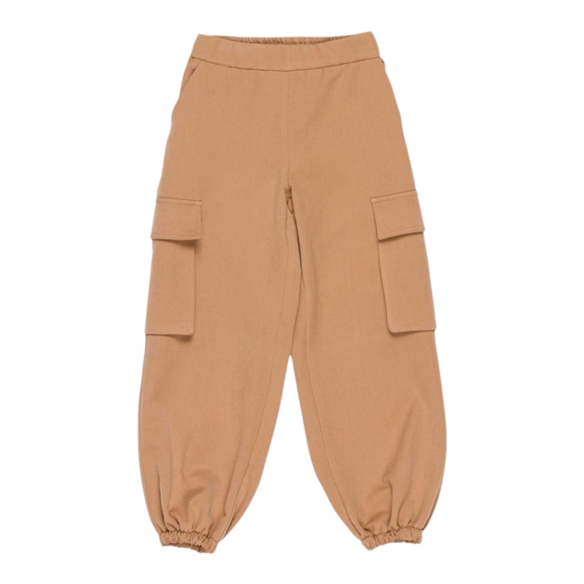 Lu Lu By Miss Grant Pantalone tinta unita con Elastico In Vita Cammello per Bambina LL3947X CAMMELLO LU LU BY MISS GRANT 