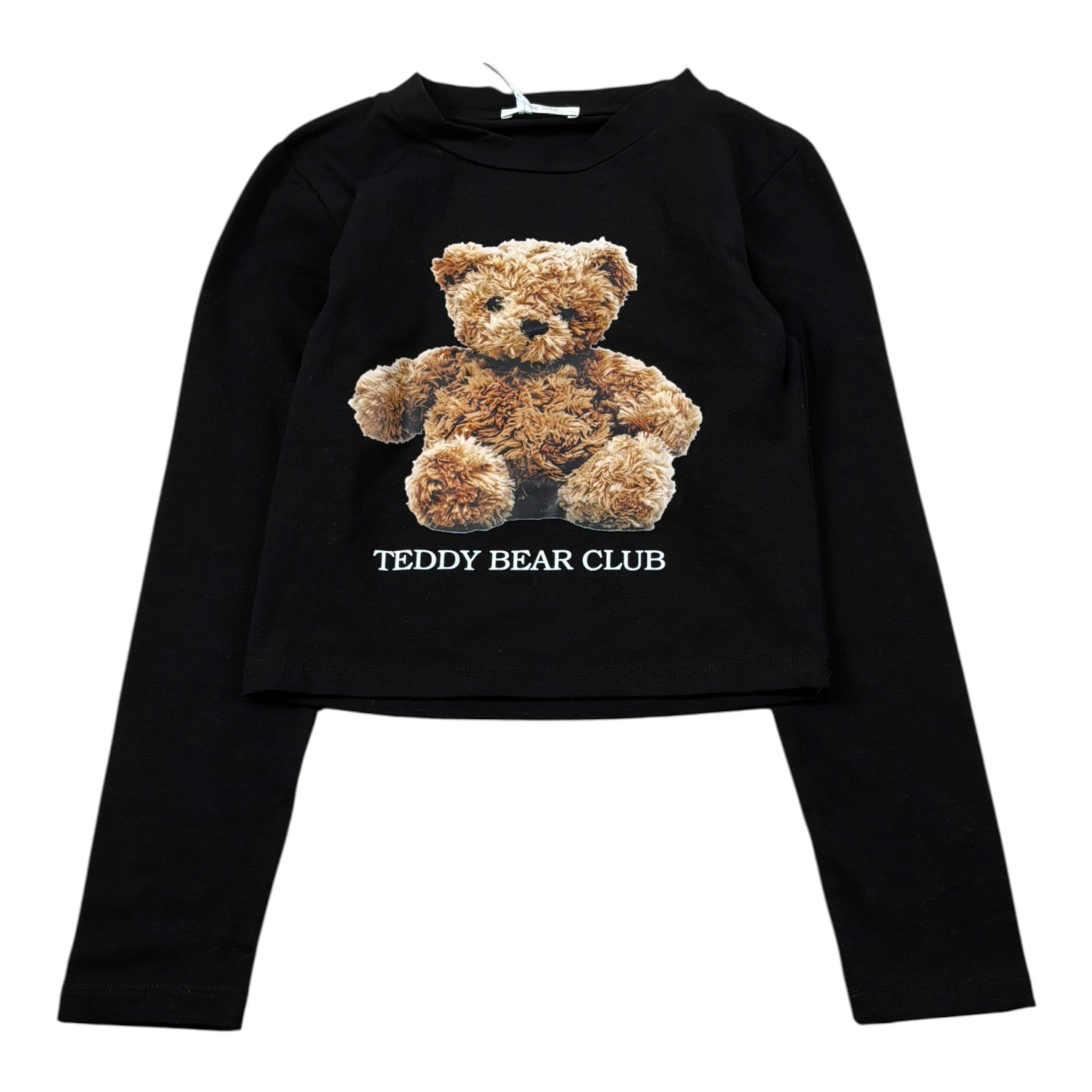 Lu Lu By Miss Grant Shirt tinta unita con Stampa Nero per Bambina LL3963X NERO LU LU BY MISS GRANT 