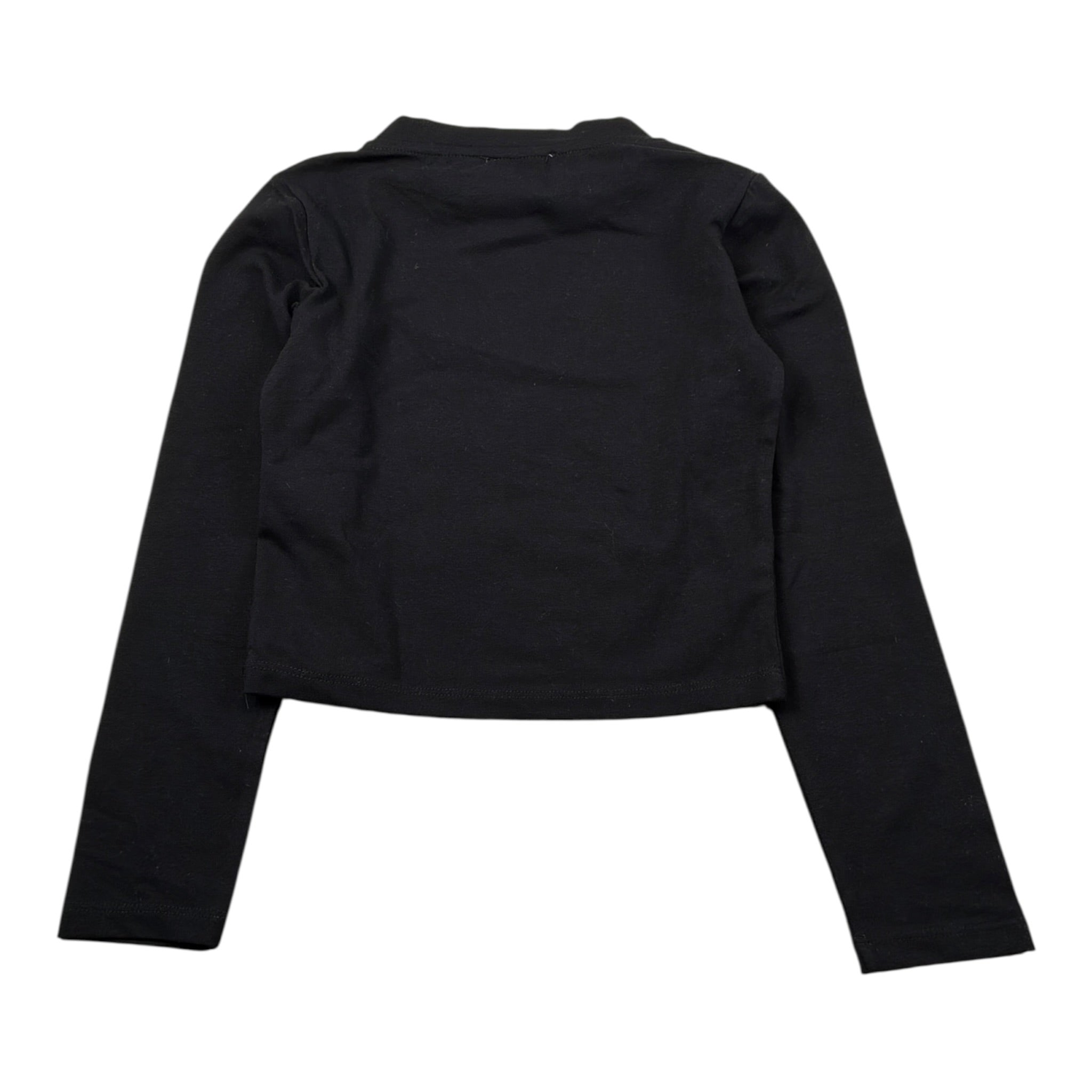 Lu Lu By Miss Grant Shirt tinta unita con Stampa Nero per Bambina LL3963X NERO LU LU BY MISS GRANT 