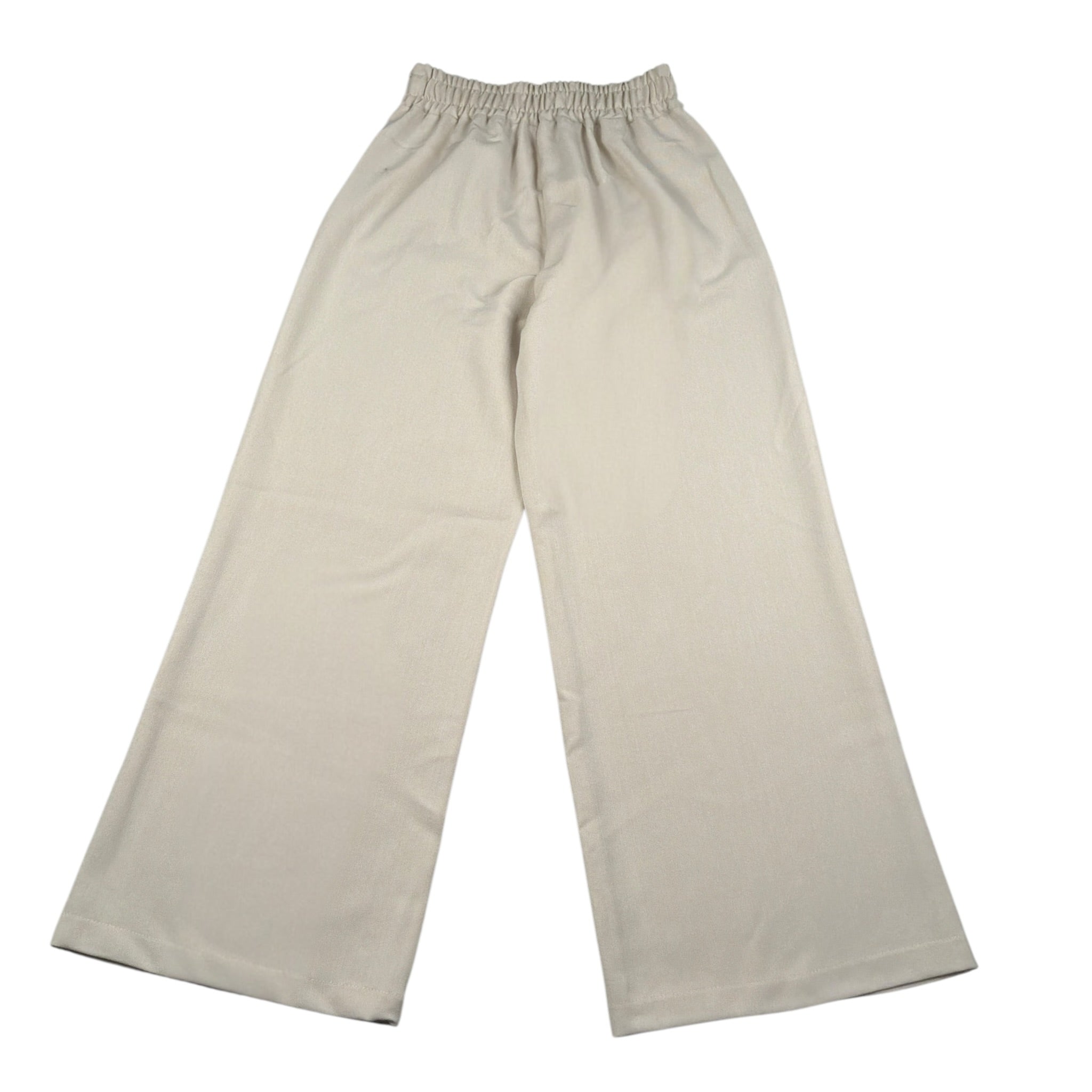 Lu Lu By Miss Grant Pantalone tinta unita Modello Palazzo Beige per Bambina LL3965 BEIGE LU LU BY MISS GRANT 