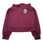 Lu Lu By Miss Grant Felpa tinta unita con Applicazione Bordeaux per Bambina LL3983XX BORDEAUX LU LU BY MISS GRANT 