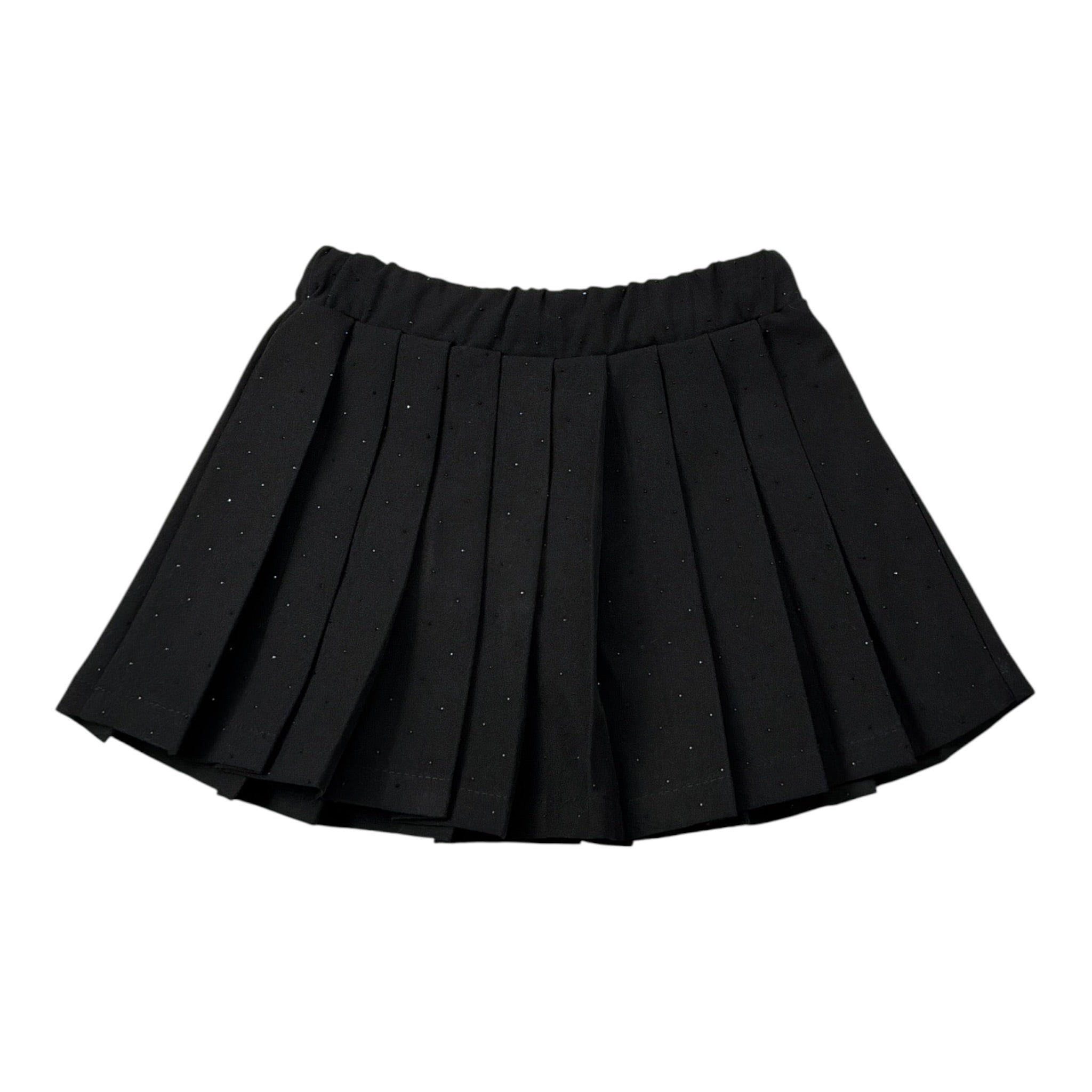 Lu Lu By Miss Grant Gonna tinta unita con Brillantini Nero per Bambina LL3989 NERO LU LU BY MISS GRANT 