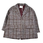 Lu Lu By Miss Grant Giacca tinta unita con Microfantasia Bordeaux per Bambina LL3991X BORDEAUX LU LU BY MISS GRANT 
