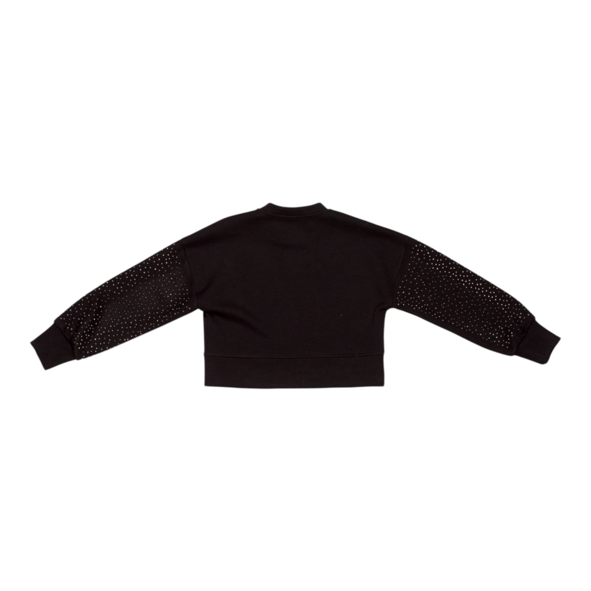 Lu Lu By Miss Grant Felpa Girocollo tinta unita con Brillantini Nero per Bambina LL4011 NERO LU LU BY MISS GRANT 