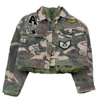 Lu Lu By Miss Grant Giubbino tinta unita con Fantasia Militare Verde per Bambina LL4016X VERDE LU LU BY MISS GRANT 