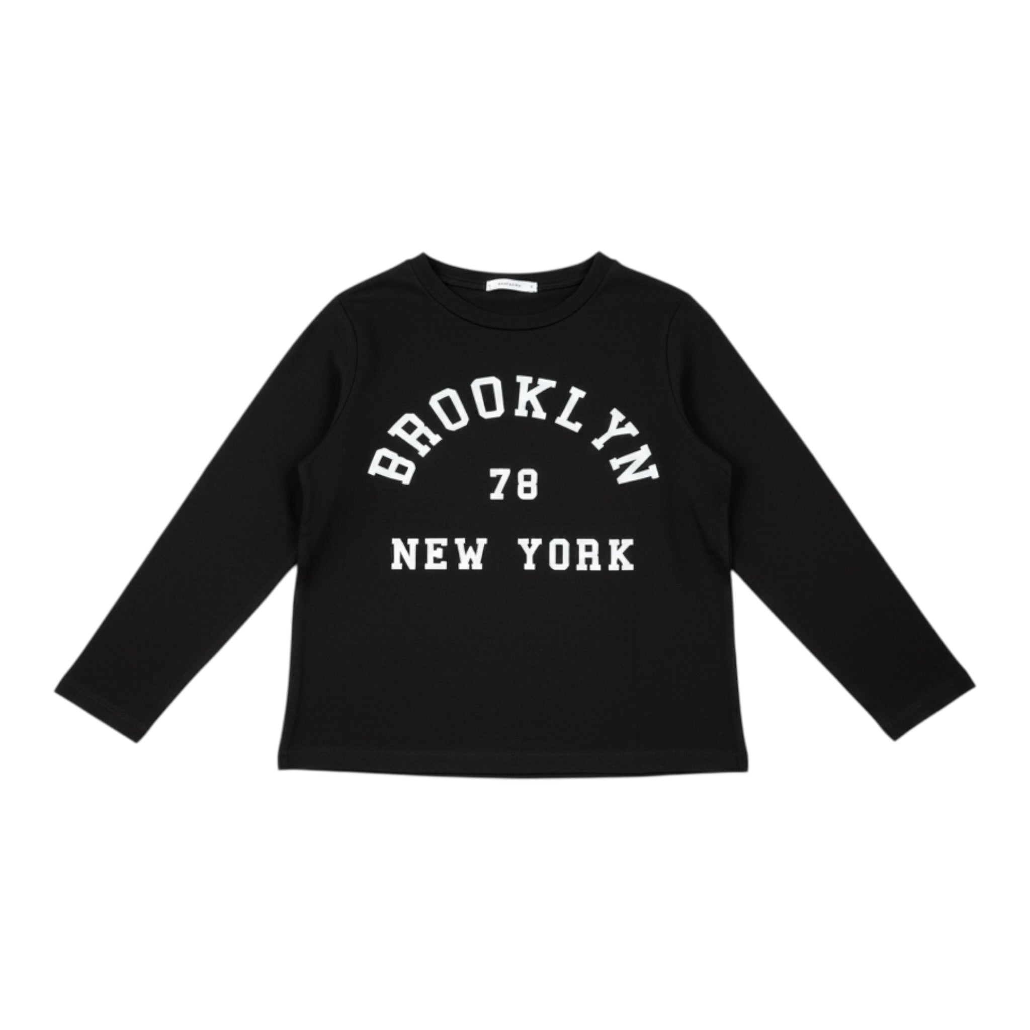 Lu Lu By Miss Grant T-Shirt tinta unita con Stampa Nero per Bambina LL4105 NERO LU LU BY MISS GRANT 