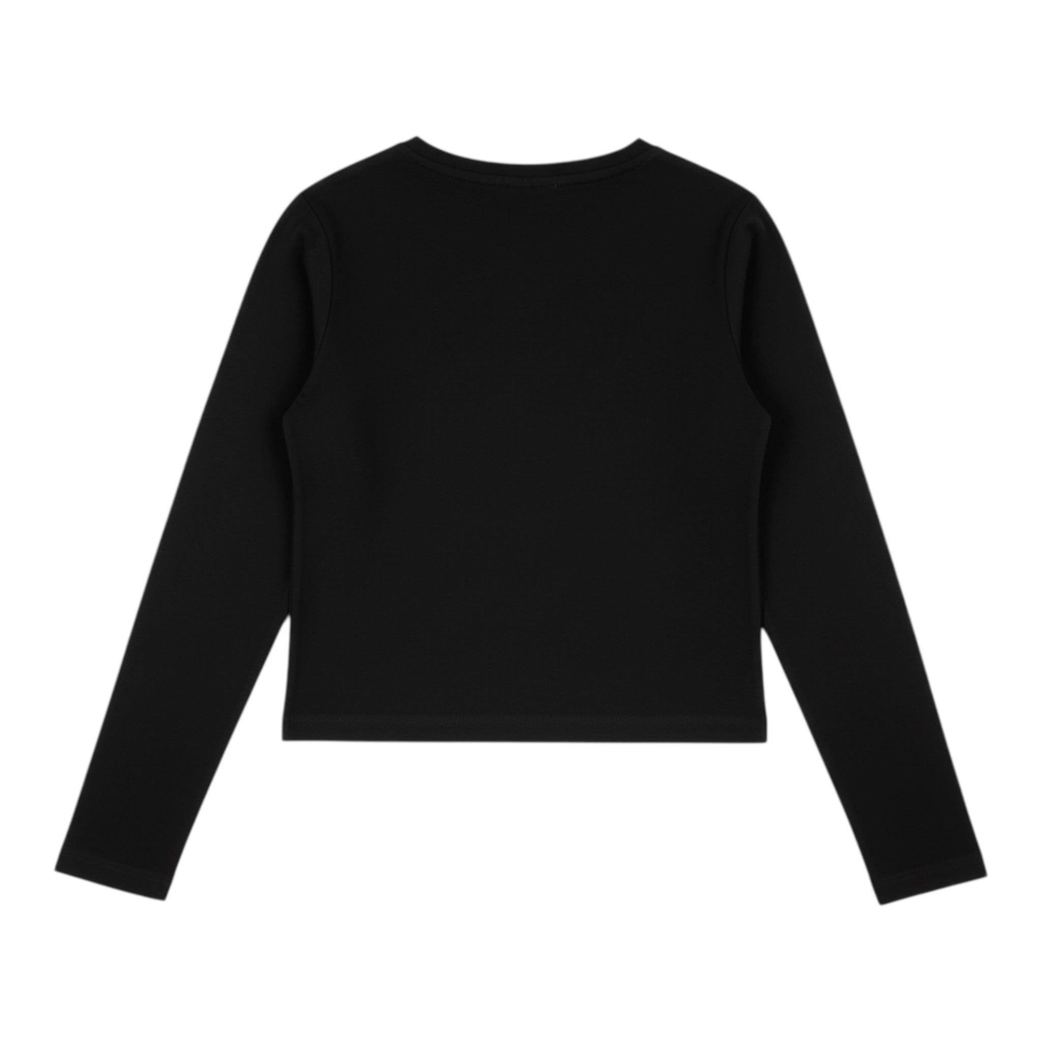 Lu Lu By Miss Grant T-Shirt tinta unita con Stampa Nero per Bambina LL4105 NERO LU LU BY MISS GRANT 
