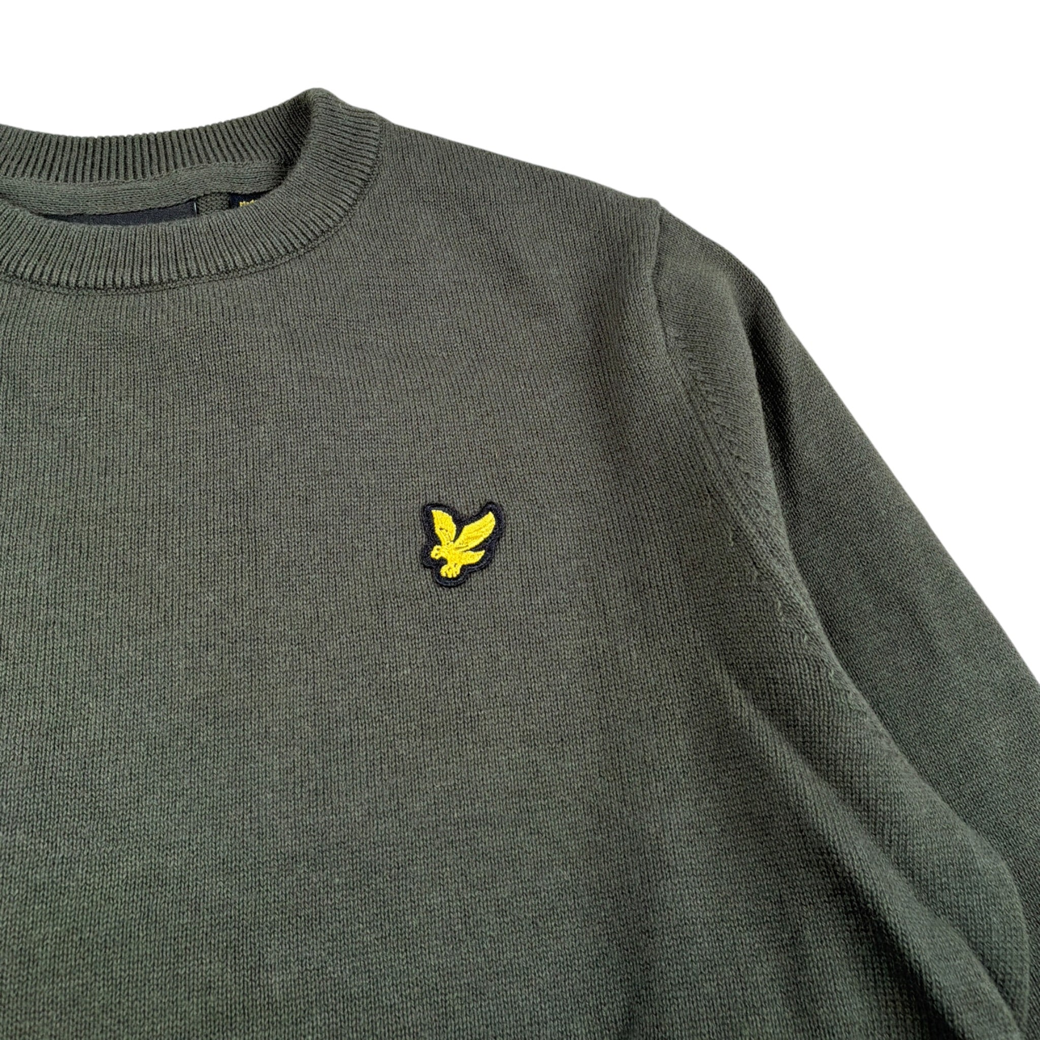 Lyle&Scott Maglia Girocollo tinta unita Verde per Bambino 52286 VERDE LYLE&SCOTT 