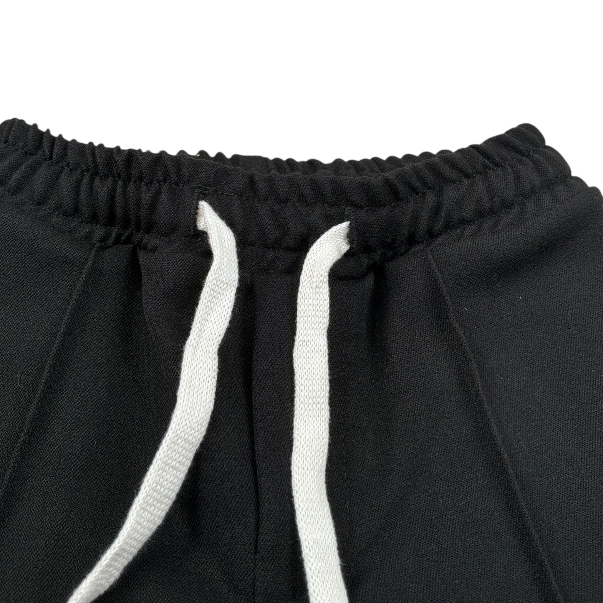 U+È Pantalone tinta unita con Elastico In Vita Nero per Neonato UE0421 NERO U+è 