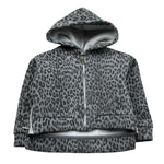 U+È Felpa con Zip E Cappuccio Stampa Fantaisa Grigio per Neonata UE1612 GRIGIO U+è 