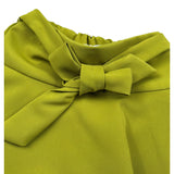 U+È Short tinta unita con Elastico In Vita Verde per Bambina UE1647J VERDE U+è 