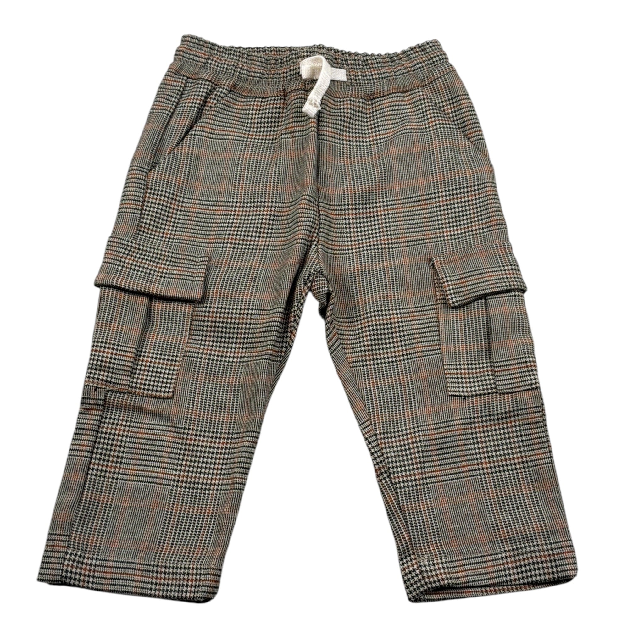 U+È Pantalone Stampa Fantasia con Elastico In Vita Beige per Neonato UEM0431 BEIGE U+è 