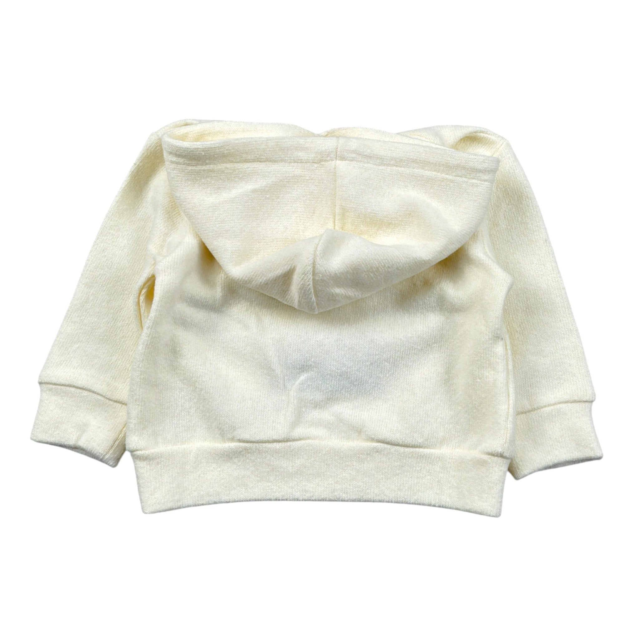 U+È Felpa In Maglia tinta unita con Stampa Panna per Neonato UEM0434 PANNA U+è 
