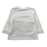 U+È Shirt Girocollo tinta unita con Ricami Panna per Neonato UEM0465 PANNA U+è 