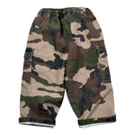 U+È Pantalone tinta unita con Fantasia Militare Verde per Bambino UEM0591 VERDE U+è 