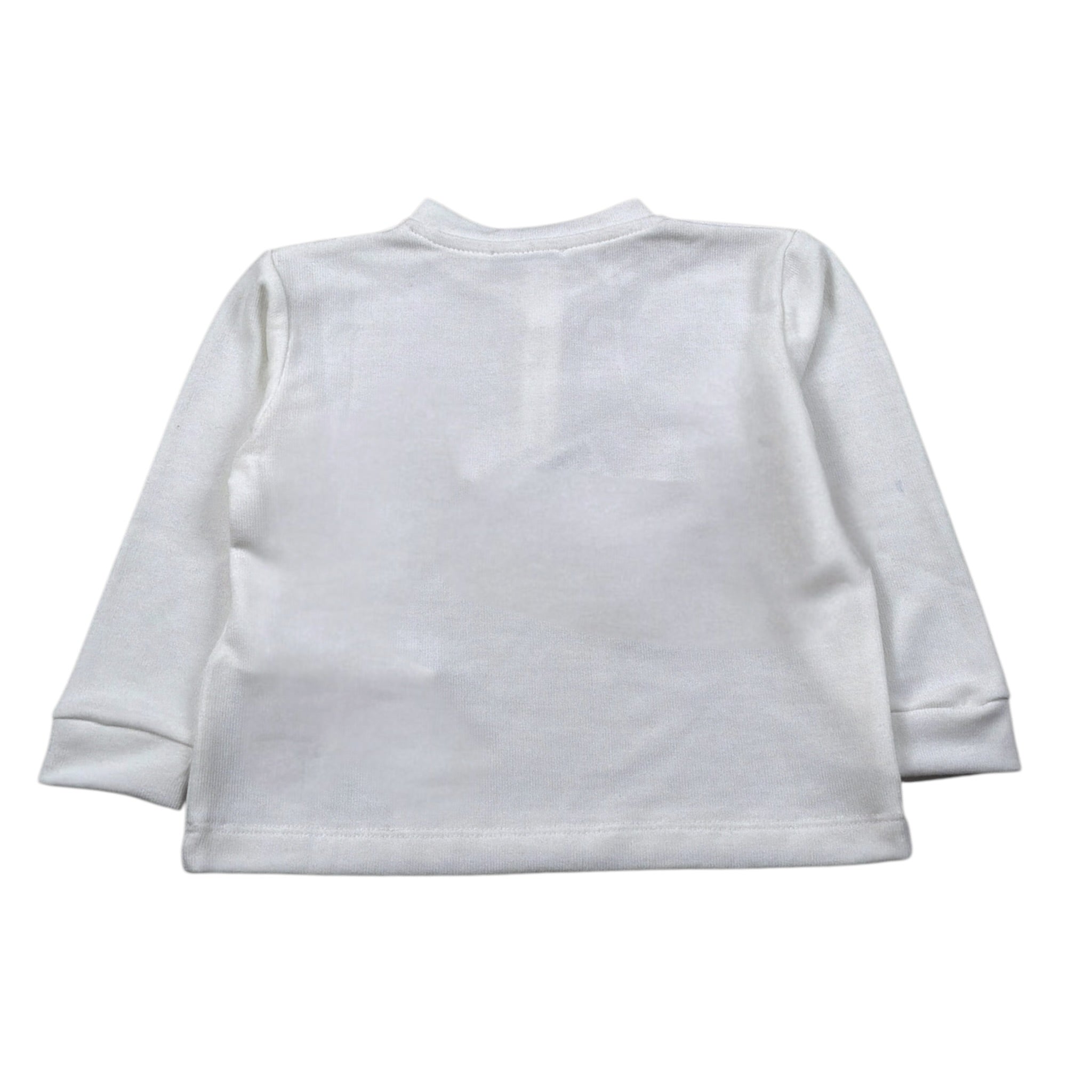 U+È Maglia tinta unita con Bottoni Panna per Neonato UEM0602 PANNA U+è 