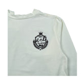 M+E' Shirt Girocollo tinta unita con Ricami Panna per Bambino UEM0620 PANNA M+E' 