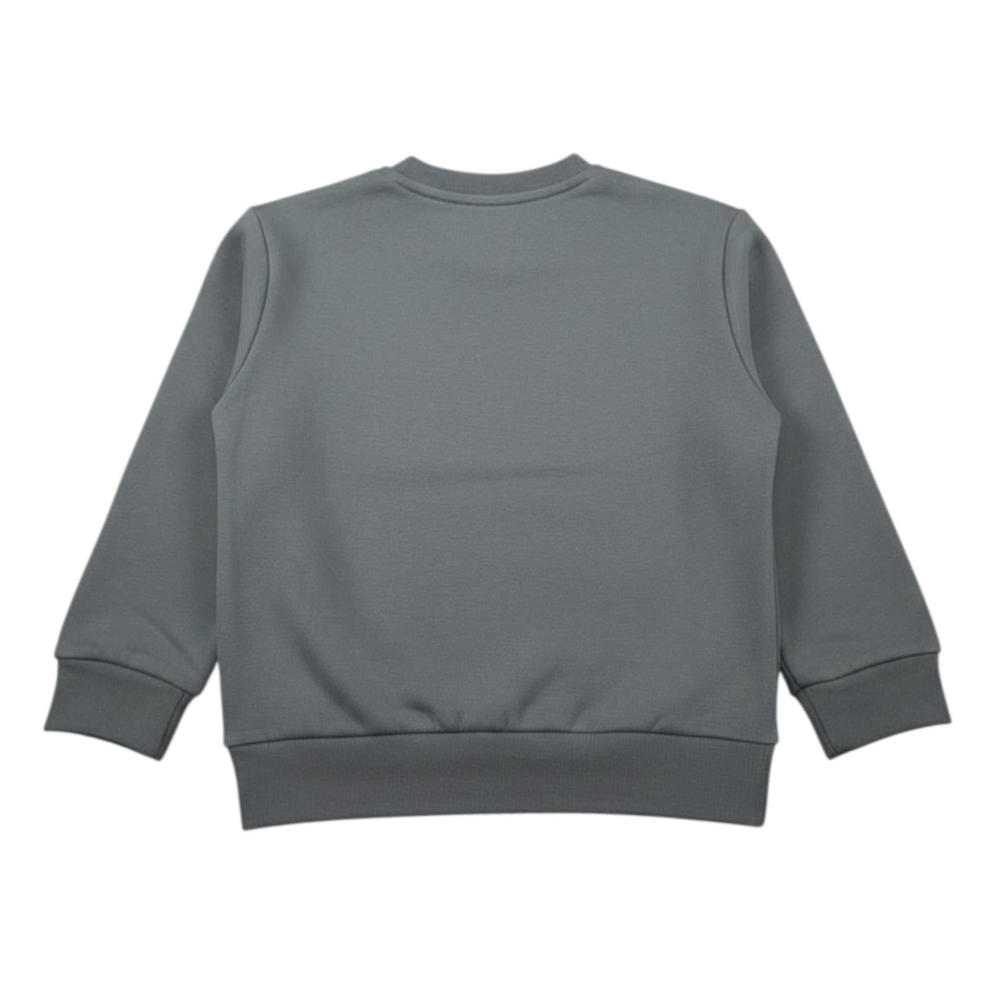 M+E' Felpa tinta unita con Stampa Grigio per Bambino UEM0625JX GRIGIO M+E' 