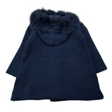 Mac Ilusion Cappotto tinta unita con Cappuccio Blu per Bambina 8697HHJ BLU MAC  ILUSION 