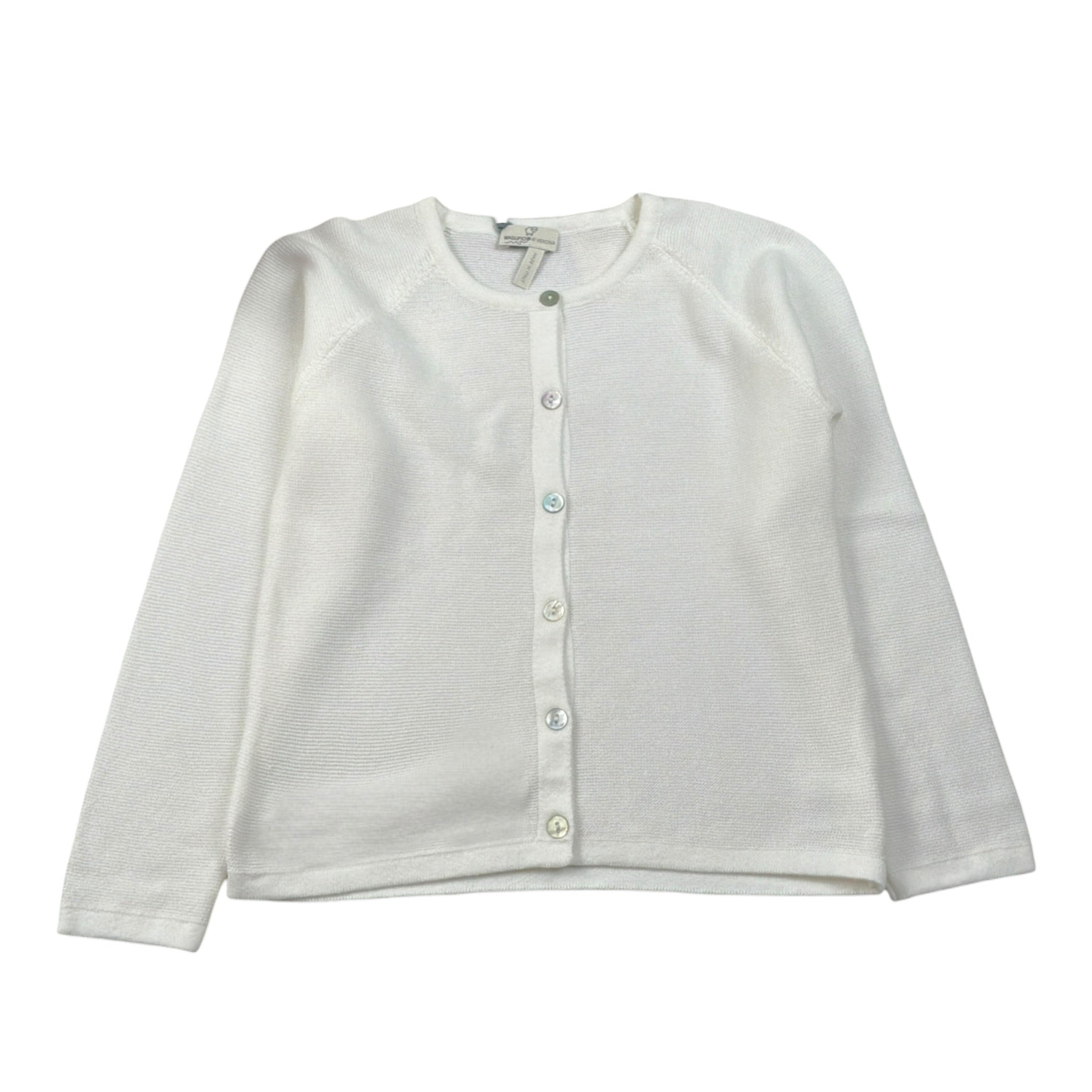 Maglifici Di Verona Cardigan tinta unita con Bottoni Bianco per Bambina 015113 BIANCO MAGLIFICI DI VERONA 