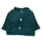 Maglifici Di Verona Cardigan tinta unita con Cappuccio Verde per Neonato 045223X VERDE MAGLIFICI DI VERONA 