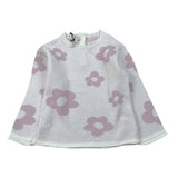 Maglifici Di Verona Maglia tinta unita con Stampa Fiori Bianco per Neonata 045334 BIANCO MAGLIFICI DI VERONA 