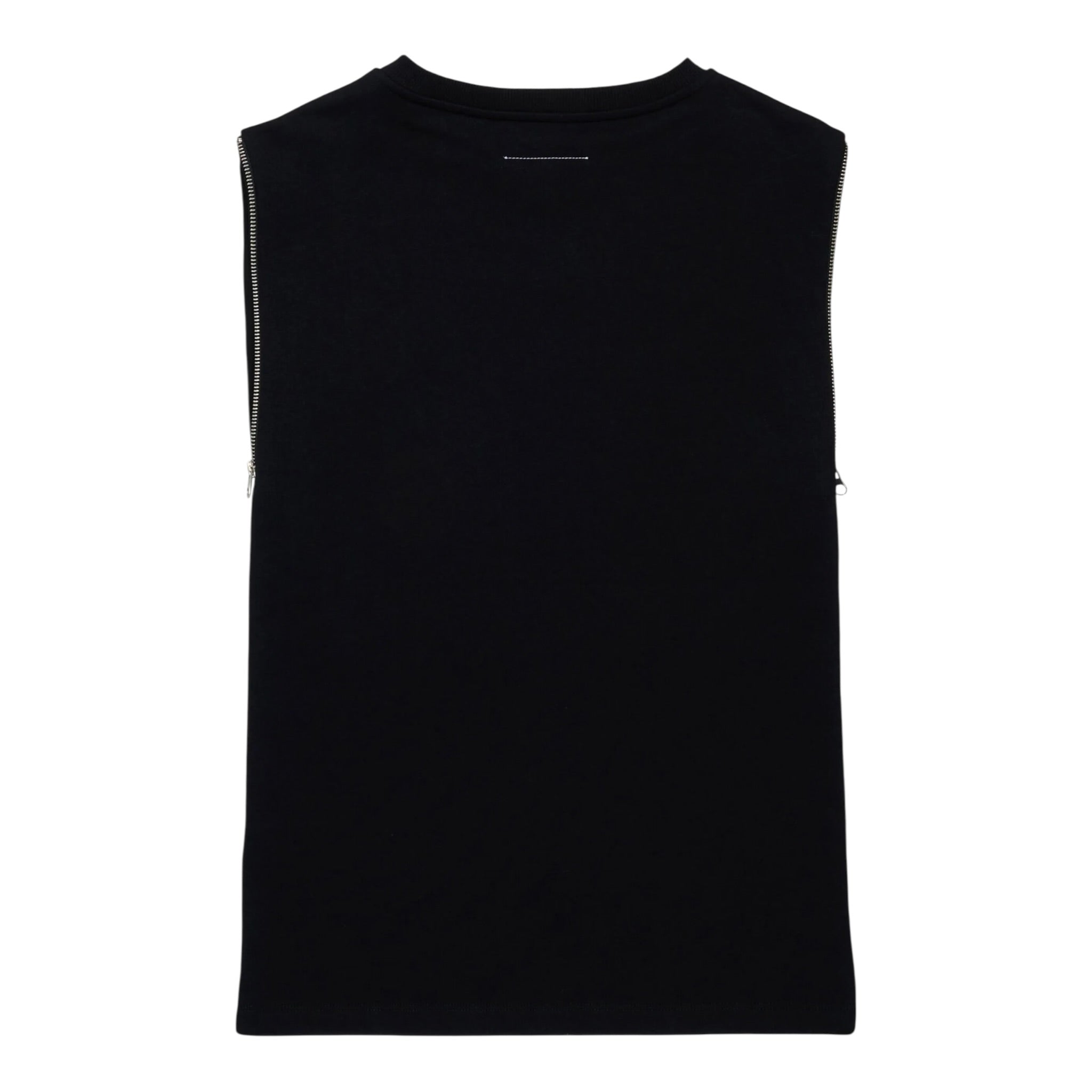 Maison Margiela Abito Giromanica tinta unita con Stampa Nero per Bambina 60850 NERO MAISON MARGIELA 