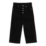 Maison Margiela Jeans tinta unita con Bottoni Nero per Bambino M60053X NERO MAISON MARGIELA 