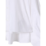 Maison Margiela Camicia Manica Lunga tinta unita con Logo Bianco per Bambina M60503 BIANCO MAISON MARGIELA 