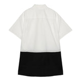Maison Margiela Abito Mezza Manica Bicolore Bianco/Nero per Bambina M60641 BIANCO/NERO MAISON MARGIELA 