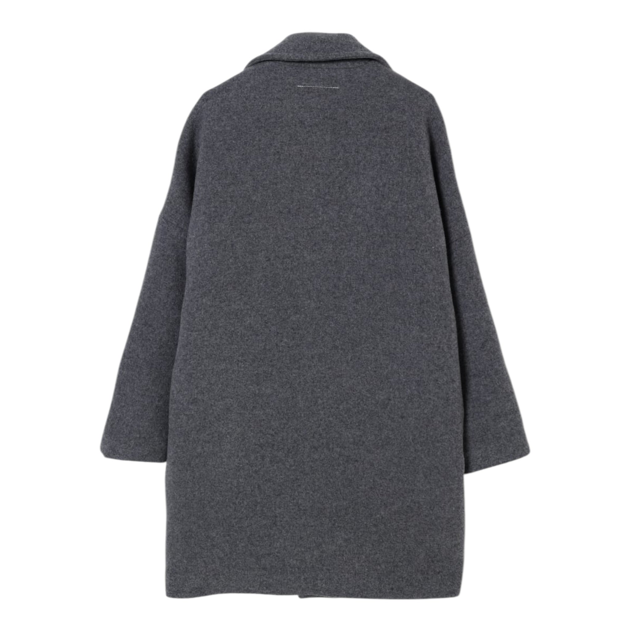Maison Margiela Cappotto tinta unita con Bottoni Grigio per Bambina M60833 GRIGIO MAISON MARGIELA 