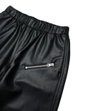 Maison Margiela Pantalone In Ecopelle tinta unita Nero per Bambina M60837 NERO MAISON MARGIELA 