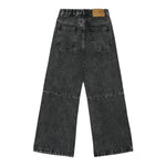 Maison Margiela Jeans tinta unita Modello Palazzo Nero per Bambina M60844X NERO MAISON MARGIELA 