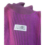Maison Margiela Abito Manica Lunga tinta unita Collo Alto Viola per Bambina M60847 VIOLA MAISON MARGIELA 