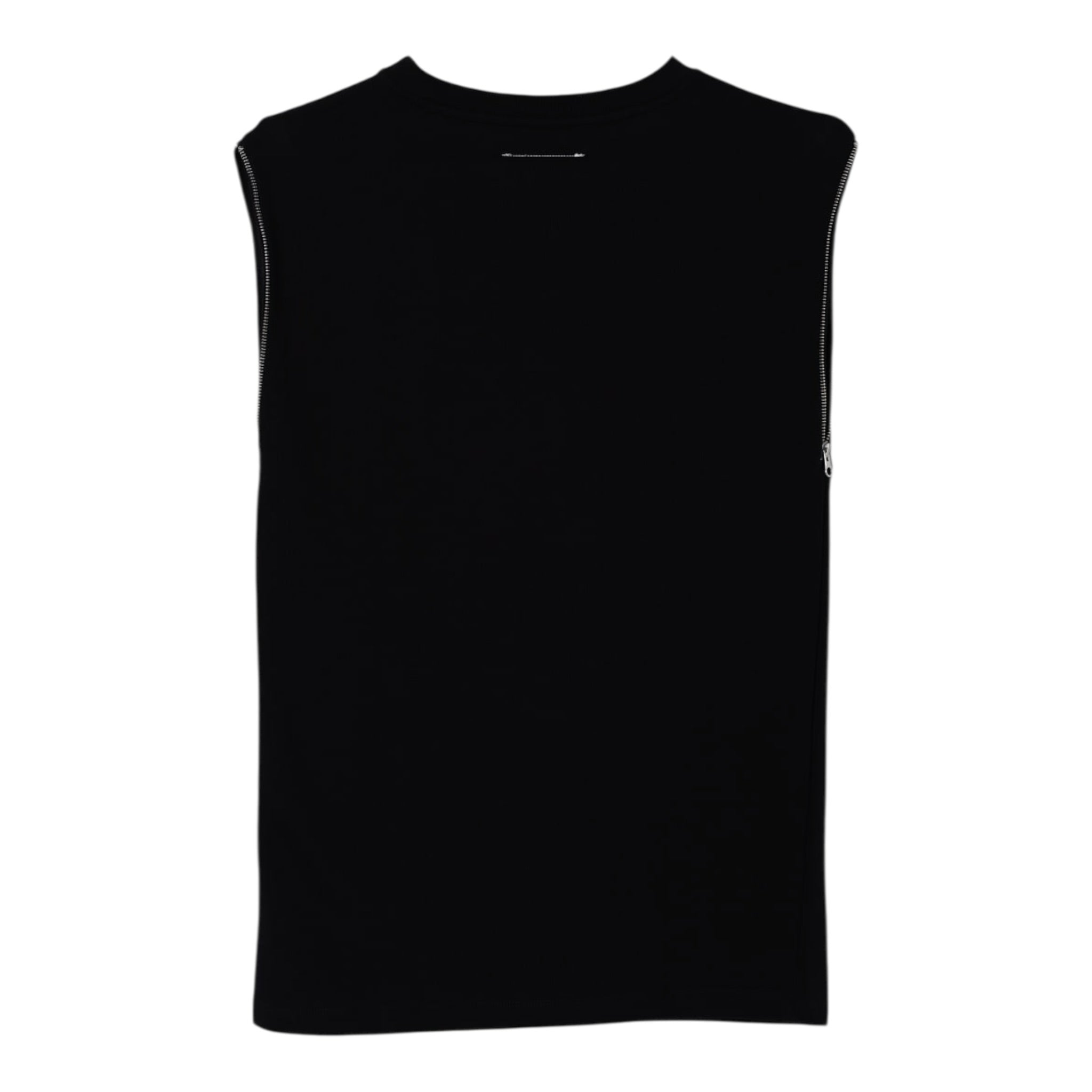 Maison Margiela Abito Giromanica tinta unita con Stampa Nero per Bambina M60850MM02X NERO MAISON MARGIELA 