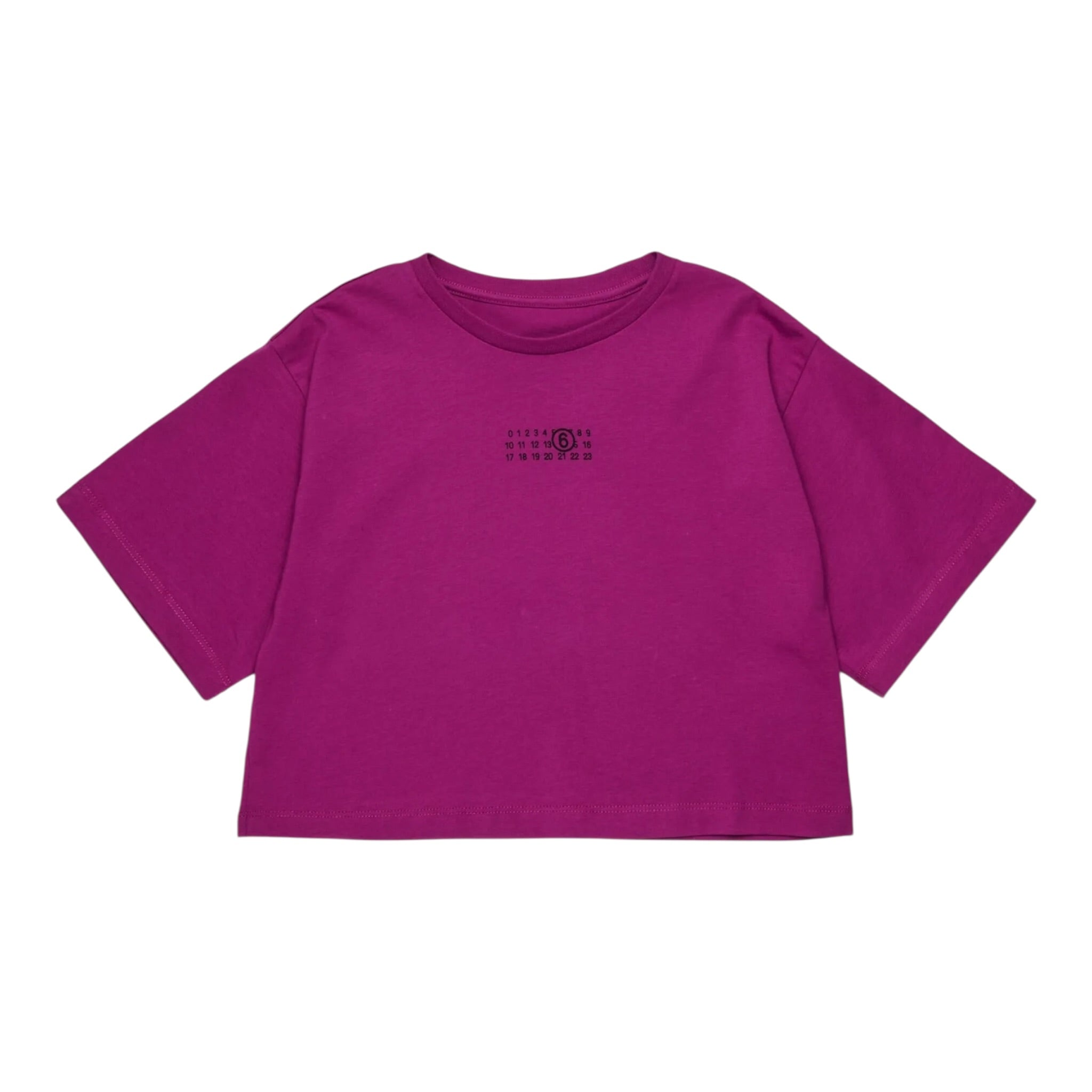 Maison Margiela T-Shirt tinta unita con Stampa Viola per Bambina M60908X VIOLA MAISON MARGIELA 