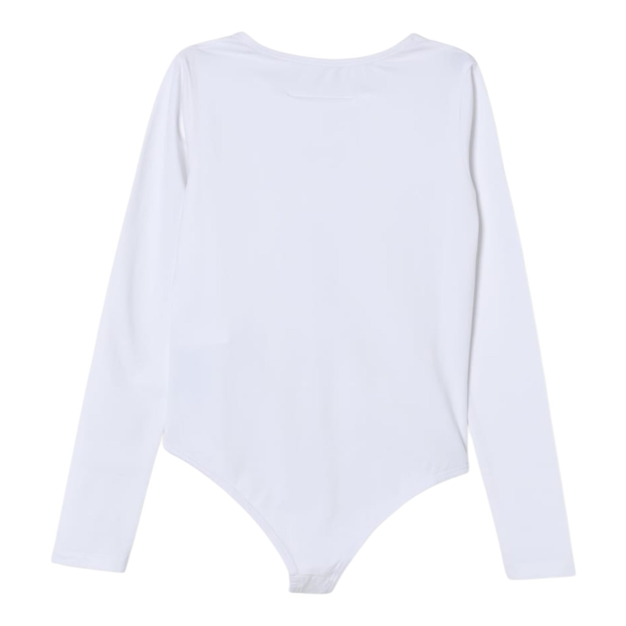 Maison Margiela Body Manica Lunga tinta unita con Stampa Logo Bianco per Bambina M60911 BIANCO MAISON MARGIELA 