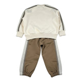 Maison Paris Completo 2Pz Felpa-Pantalone Beige per Bambino F70091 BEIGE MAISON PARIS 