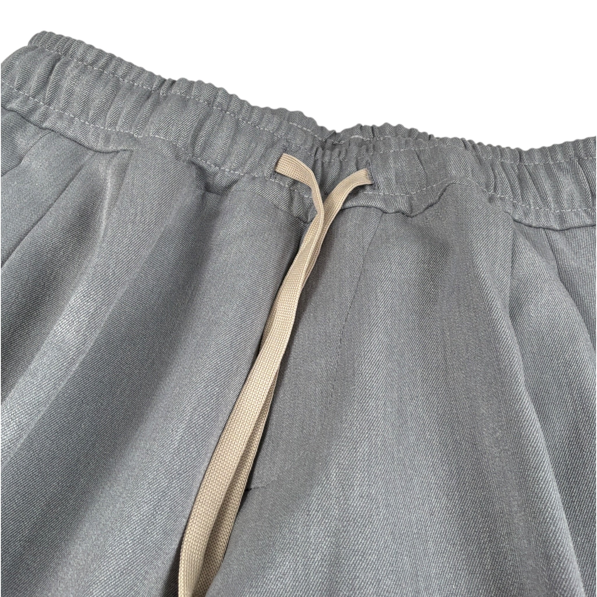 Make Pantalone tinta unita con Elastico In Vita Grigio per Bambino MK2025 GRIGIO MAKE 