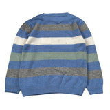 Malvi & Co Maglia tinta unita con Fantasia A Righe Azzurro per Bambino F25B202GFLL AZZURRO MALVI & CO 