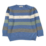 Malvi & Co Maglia tinta unita con Fantasia A Righe Azzurro per Bambino F25B202GFLL AZZURRO MALVI & CO 