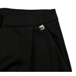 Manila Grace Pantalone tinta unita Modello Palazzo Nero per Bambina M2889W25 NERO MANILA GRACE 
