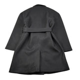 Manila Grace Cappotto tinta unita con Cinturino Nero per Bambina M2891W25 NERO MANILA GRACE 