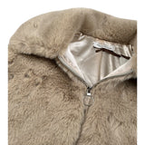Manila Grace Smanicato Pelliccia tinta unita Beige per Bambina M2899W25 BEIGE MANILA GRACE 