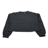 Manila Grace Felpa Chiusa Girocollo tinta unita Nero per Bambina M2910W25 NERO MANILA GRACE 