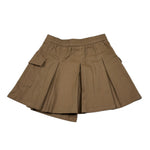 Manila Grace Gonna tinta unita con Elastico In Vita Cammello per Bambina M2920W25 CAMMELLO MANILA GRACE 