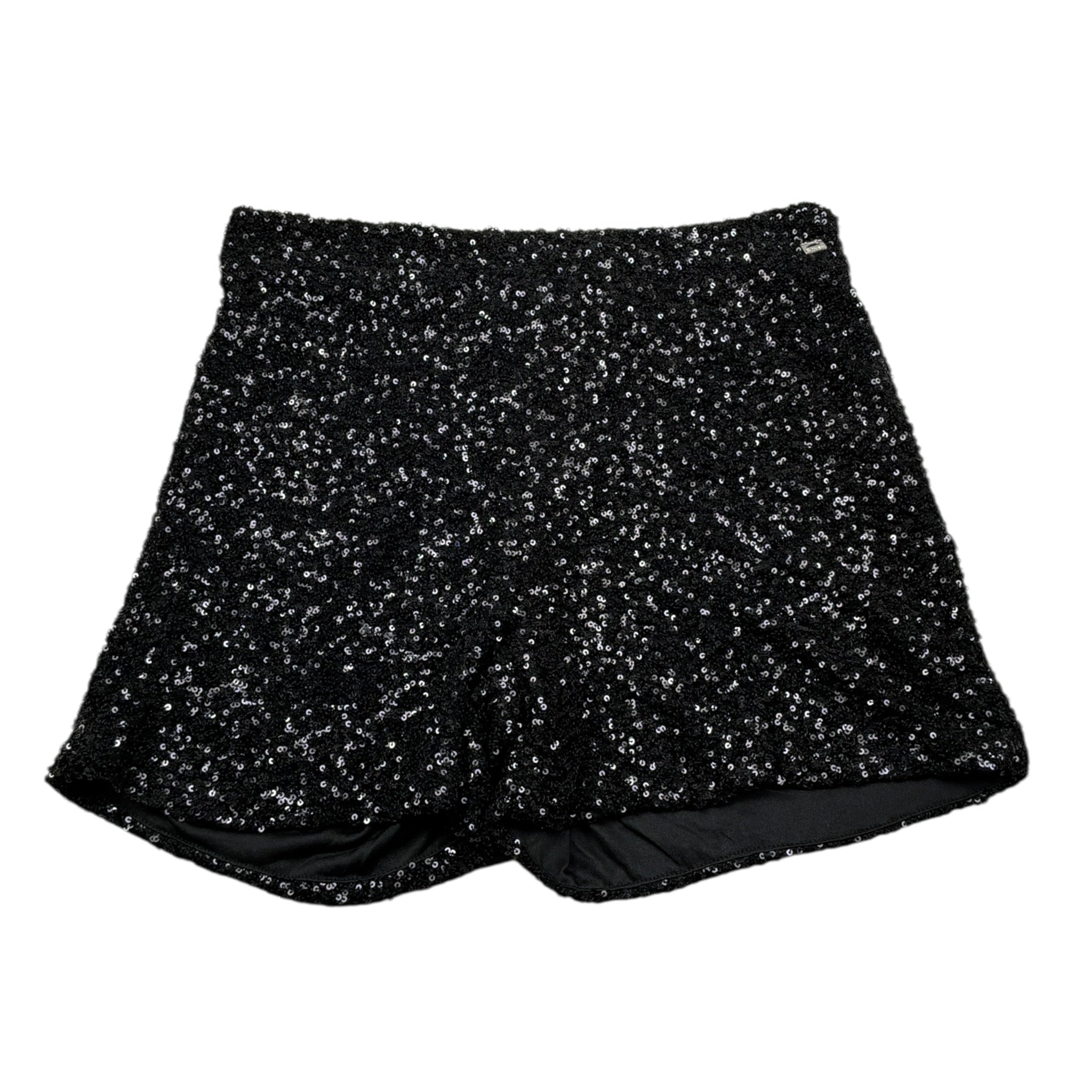 Manila Grace Short Paillettato Tint Unita Nero per Bambina M2970W25 NERO MANILA GRACE 