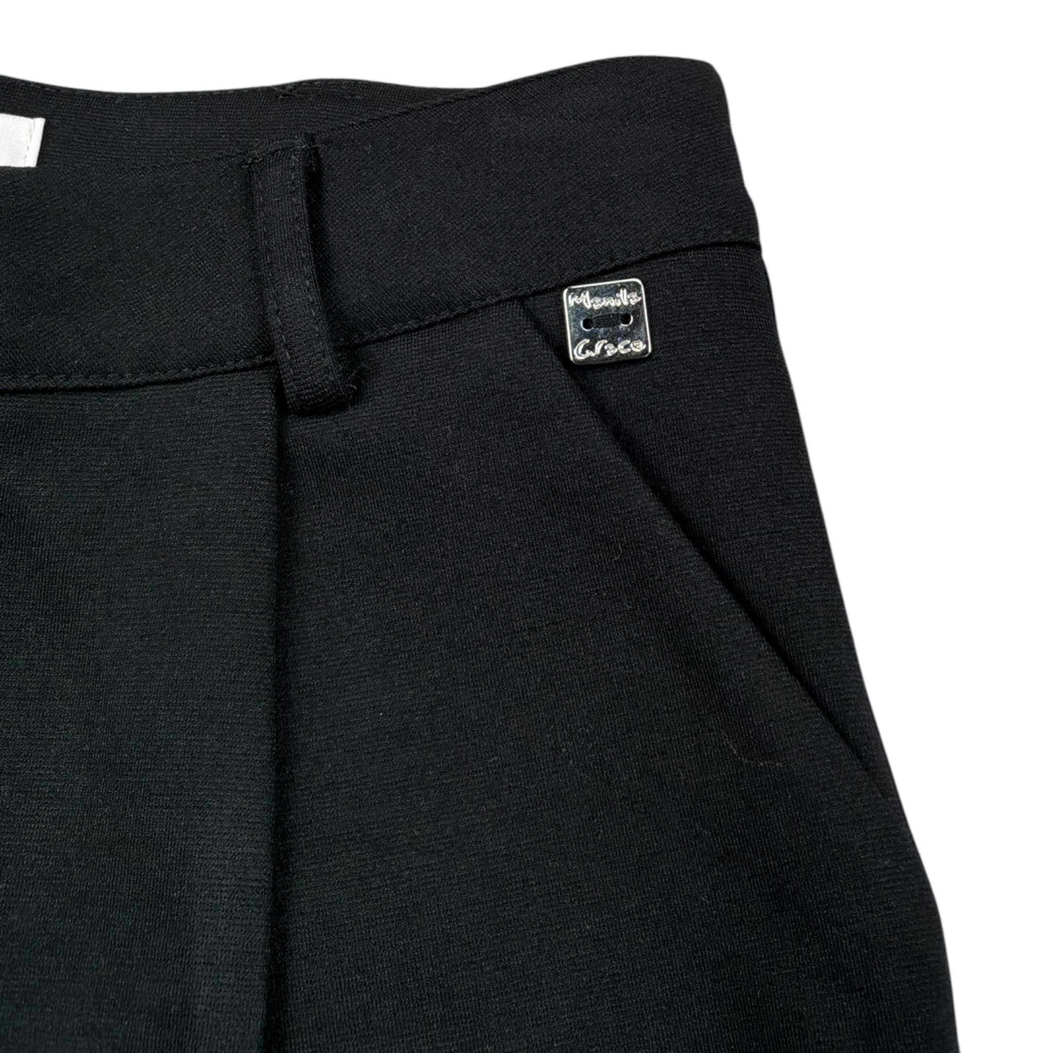 Manila Grace Short tinta unita con Elastico Invita Nero per Bambina MB3052W25 NERO MANILA GRACE 