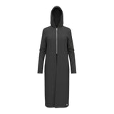 Manila Grace Abito Manica Lunga tinta unita con Cappuccio Nero per Bambina MFJF24C105 NERO MANILA GRACE 
