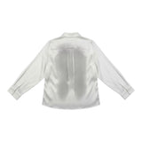 Manila Grace Camicia tinta unita con Colletto Bianco per Bambina MFJF24S056 BIANCO MANILA GRACE 